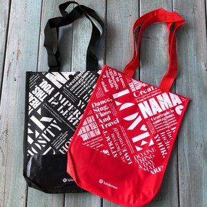Lululemon Reusable Small Tote Bag Set of Two